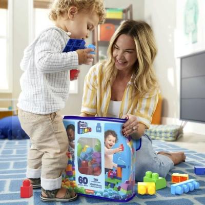 Mega Bloks Sac Medium Classique 60 briques - Jeu de construction compact