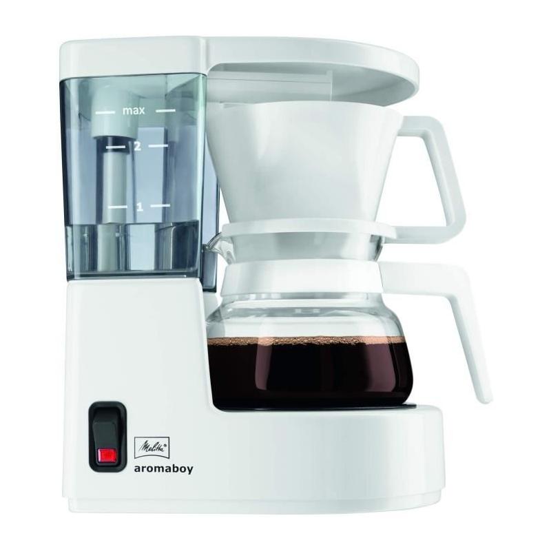CAFETIÈRE MELITTA Aromaboy 1015-01 Blanc - Compacte et Puissante