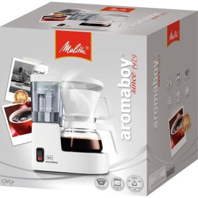 CAFETIÈRE MELITTA Aromaboy 1015-01 Blanc - Compacte et Puissante