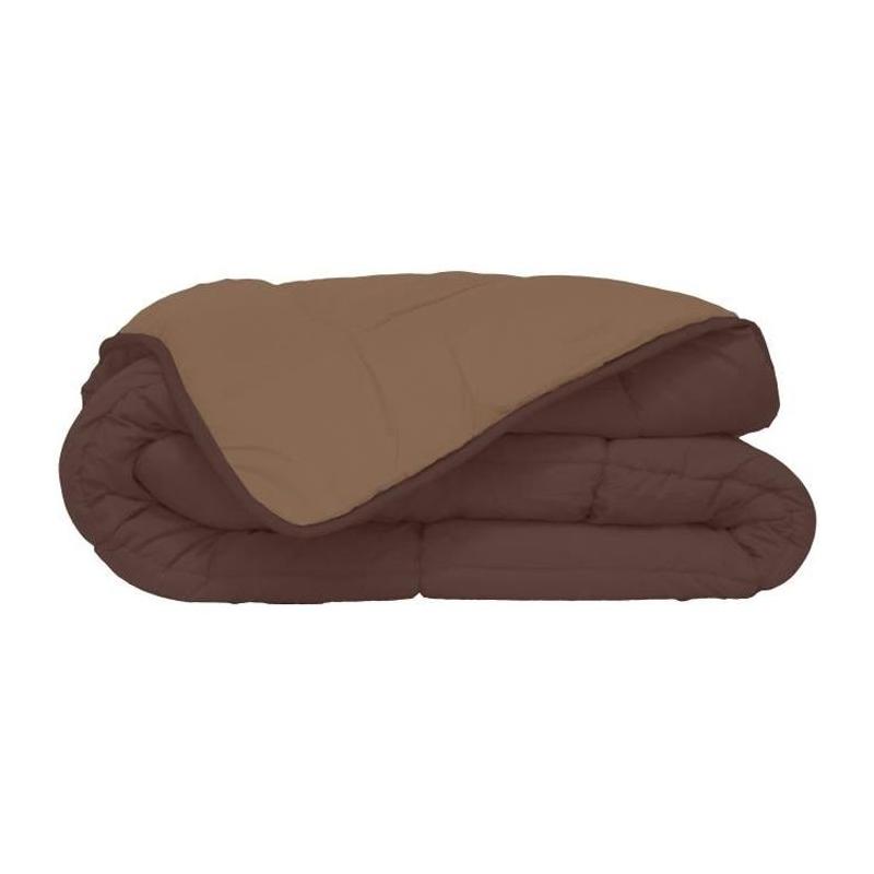 Couette chaude Microfibre 400g/m² Choco & Moka 200x200cm