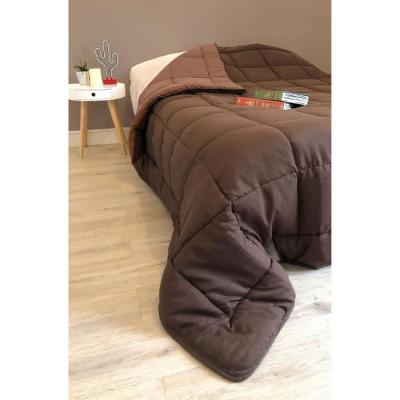 Couette chaude Microfibre 400g/m² Choco & Moka 200x200cm