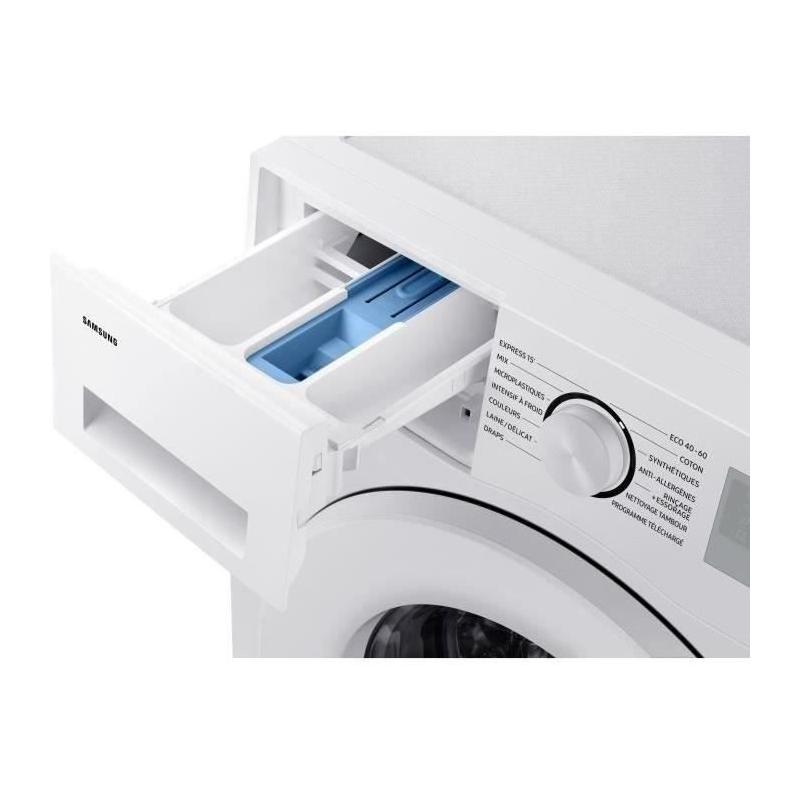 Lave-linge hublot SAMSUNG Ecobubble™ WW80CGC04DTH - 8 kg - Induction - Blanc