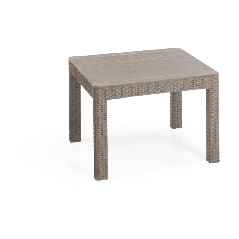 Ensemble de jardin en résine tressée - Allibert by KETER - SanRemo - Cappuccino