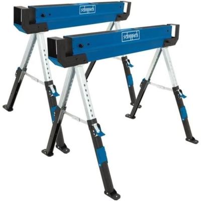 Lot de 2 Tréteaux de chantier en acier SCHEPPACH MWB600 - 600kg