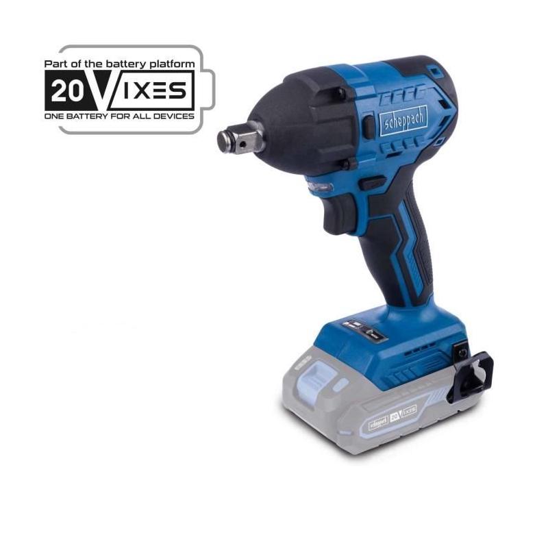 Clé à choc sans fil 350Nm + 3 douilles - SCHEPPACH 20V IXES