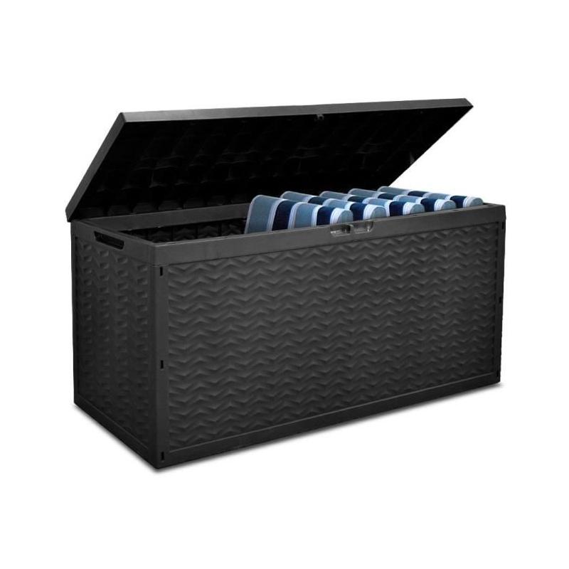 Coffre de rangement en résine 330 L - Gris anthracite