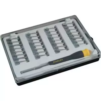 Tournevis micro embouts STANLEY - 35 pièces