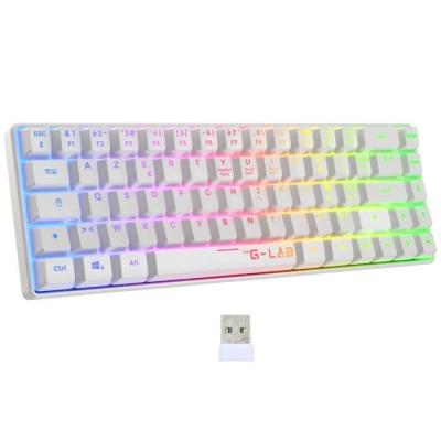 Clavier Gamer sans fil - Rétroéclairage arc-en-ciel - Semi-mécanique