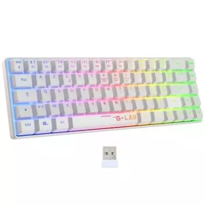 Clavier Gamer sans fil - Rétroéclairage arc-en-ciel - Semi-mécanique