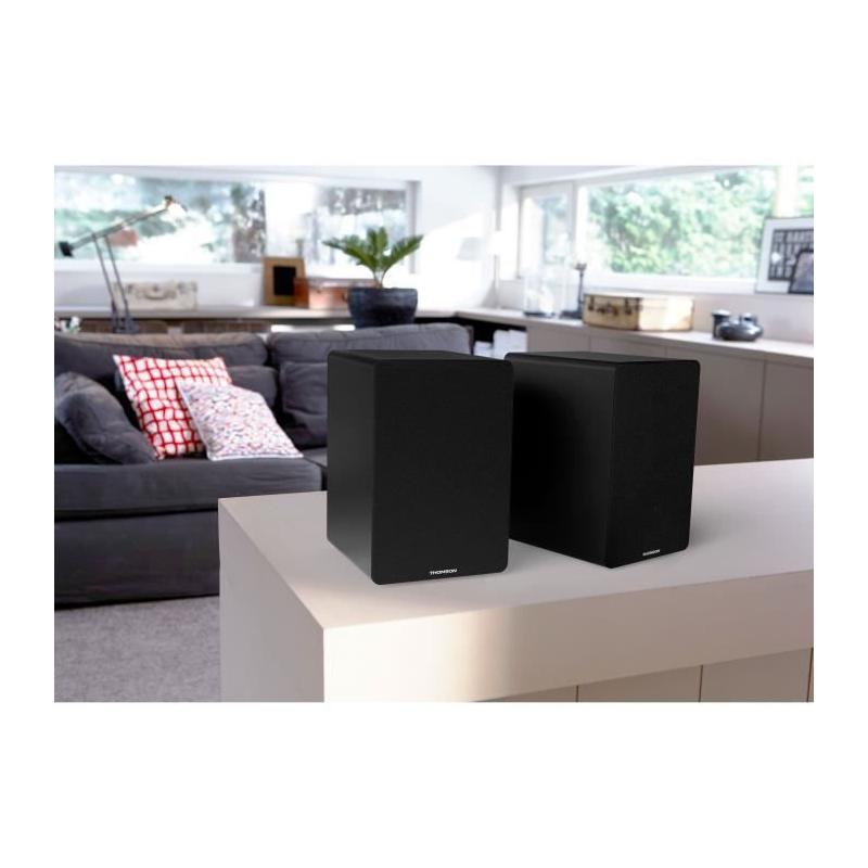 Enceintes sans fil THOMSON WS400DUO - Son puissant et design compact