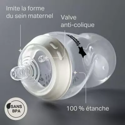Ensemble Biberon Tommee Tippee Naissance Anti-Colique - Bleu Ensemble Biberon Tommee Tippee Naissance Anti-Colique - Bleu