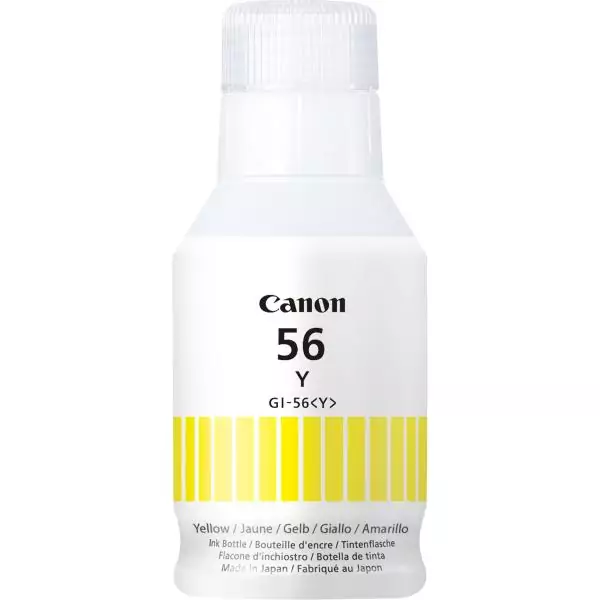 Bouteille d'encre - CANON - GI-56BK - Jaune - Compatibilité MAXIFY GX - (4432C001)
