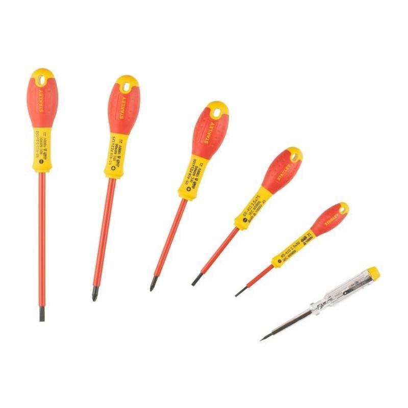 Ensemble Tournevis Isolés 1000V - STANLEY FATMAX - Pour Electricien