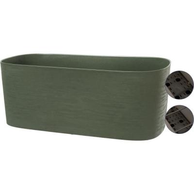 Jardiniere XL à réserve d'eau - Respect de l'environnement - Vert de gris
