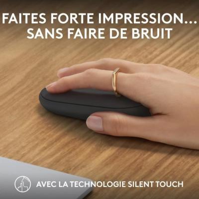 Souris Logitech Pebble Mouse 2 M350s - Légère et portable - Graphite