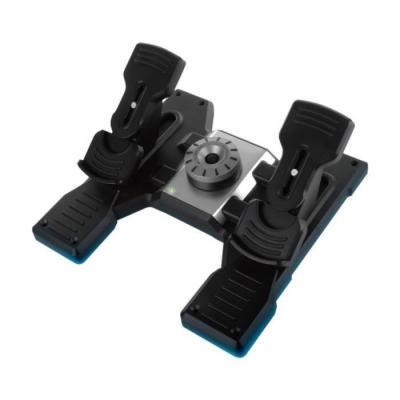 Pédalier Saitek by Logitech - Contrôlez vos simulations de vol