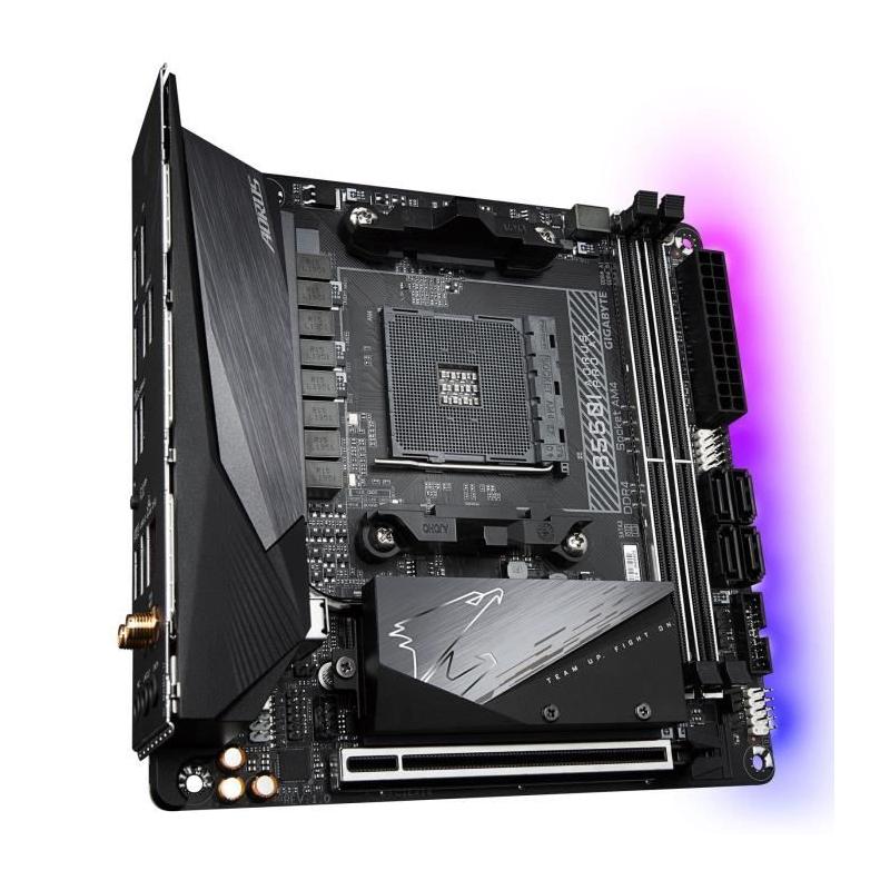 Carte mère Gigabyte B550I AORUS PRO AX - Compact et Performant