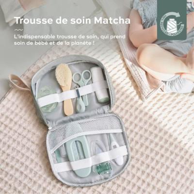 Trousse de Soin Bébé Eco-Responsable - 10 Accessoires, Matcha