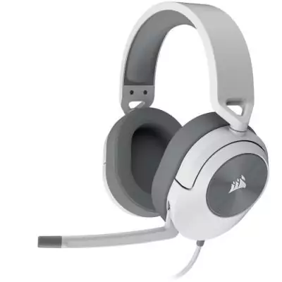 Casque Gaming CORSAIR HS55 STEREO Blanc - Son Stéréo Immersif