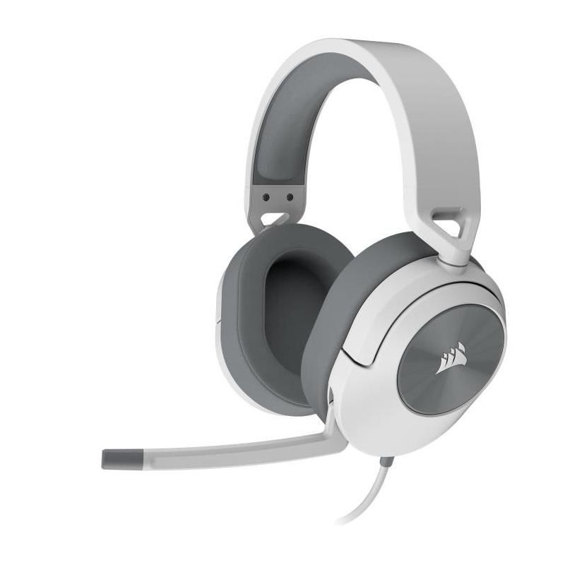 Casque Gaming CORSAIR HS55 STEREO Blanc - Son Stéréo Immersif