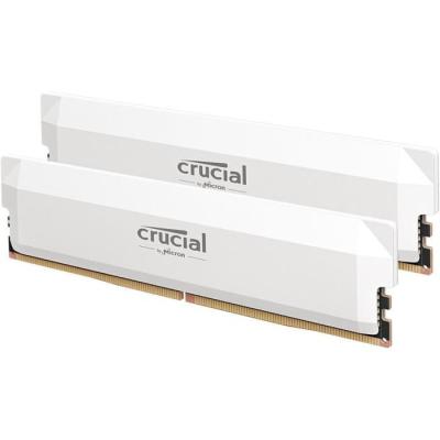 Kit RAM DDR5 PRO Crucial 64Go - Overclocking Edition - Blanc