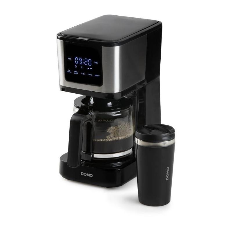 Cafetière filtre DOMO DO733K 900W - 4 à 10 tasses - Noir