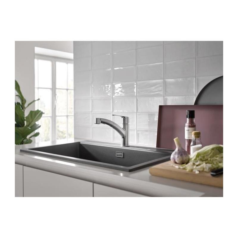 Robinet de cuisine GROHE Start - Supersteel - Mitigeur moncommande - Douchette extractible