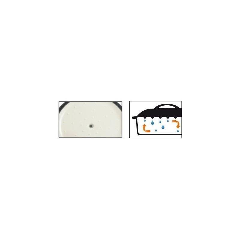 Cocotte fonte massive GSW GREY SHADOW 33 x 25 cm Ovale Induction Gris