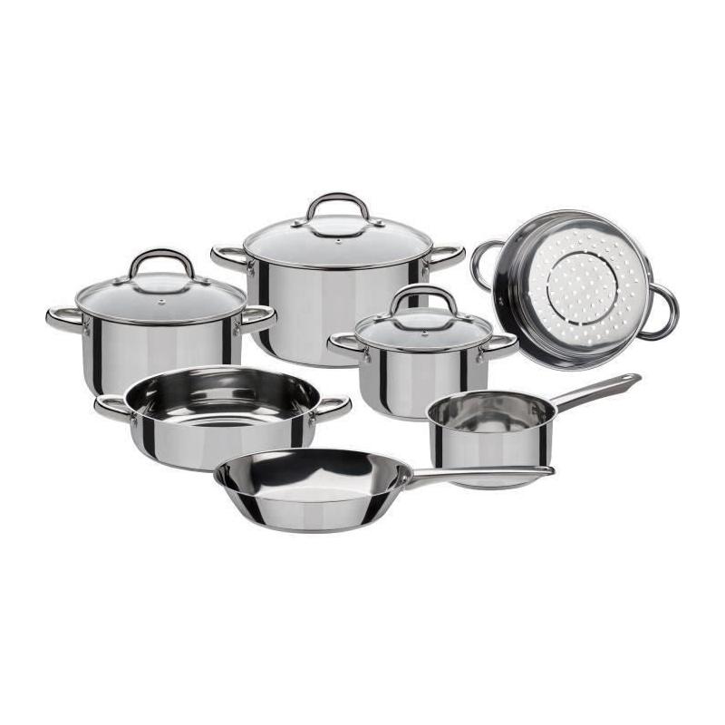 Batterie de cuisine GSW 10 pcs - Induction - Inox