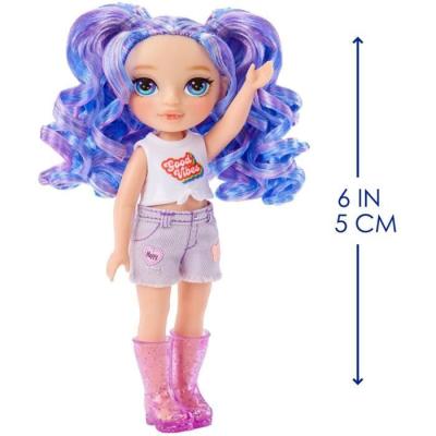 Duo adorable : Poupée 15cm + animal violet - À partir de 4 ans