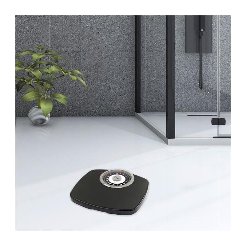 Balance Pese-personne mécanique LITTLE BALANCE 8400 Confort 180, Noir & Chrome