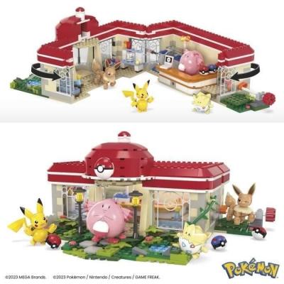 Construis ton propre univers Pokémon avec ce jeu de construction MEGA Pokémon-Centre - 648 pcs