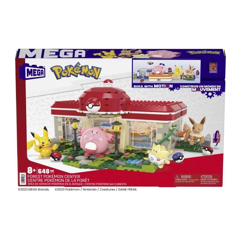 Construis ton propre univers Pokémon avec ce jeu de construction MEGA Pokémon-Centre - 648 pcs