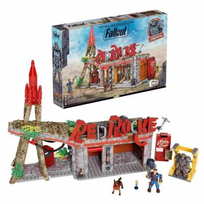 Coffret Relais Routier Red Rocket Fallout 824 pièces - 2 Personnages articulés