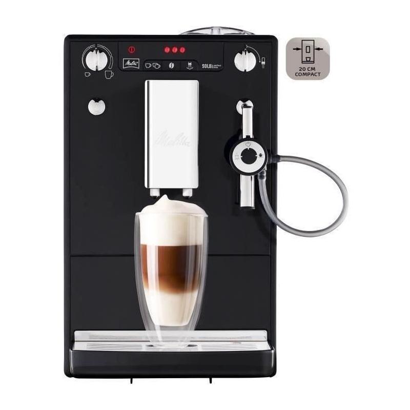 Machine à Café Melitta Solo & Perfect Milk - Noir - Espresso - Cappuccino Auto