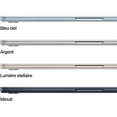 MacBook Air M4 2025: RAM 16Go, Stockage 512Go, CPU et GPU 10 coeurs - Lumiere Stellaire