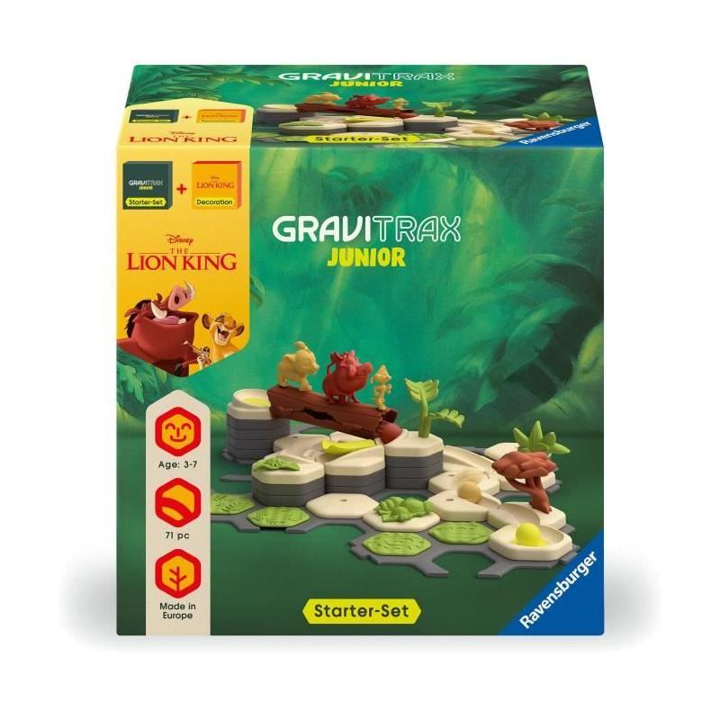 Gravitrax Junior Le Roi Lion: Circuit de billes, 71 pièces