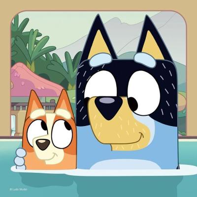 Puzzle 3x49 pièces Les aventures de Bluey - Ludique et éducatif