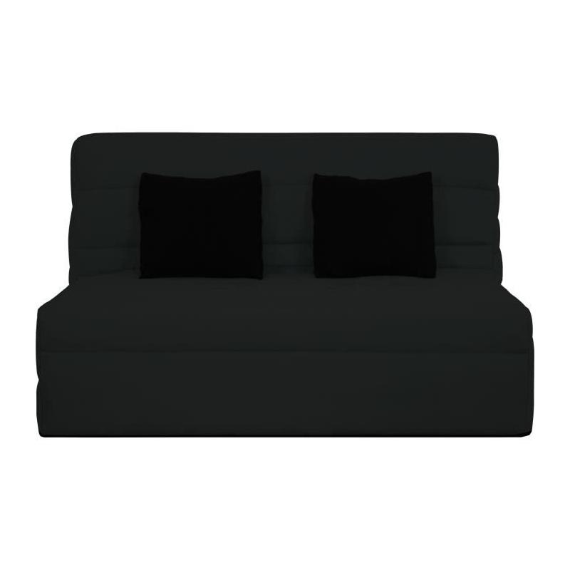 Banquette BZ 2 places Noir - Confortable et pratique
