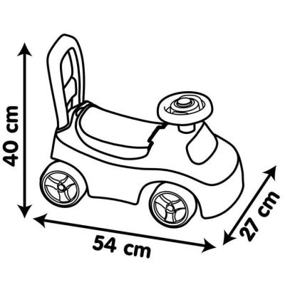 Porteur enfant 2 en 1 Smoby - Auto Rouge - Fabrication française