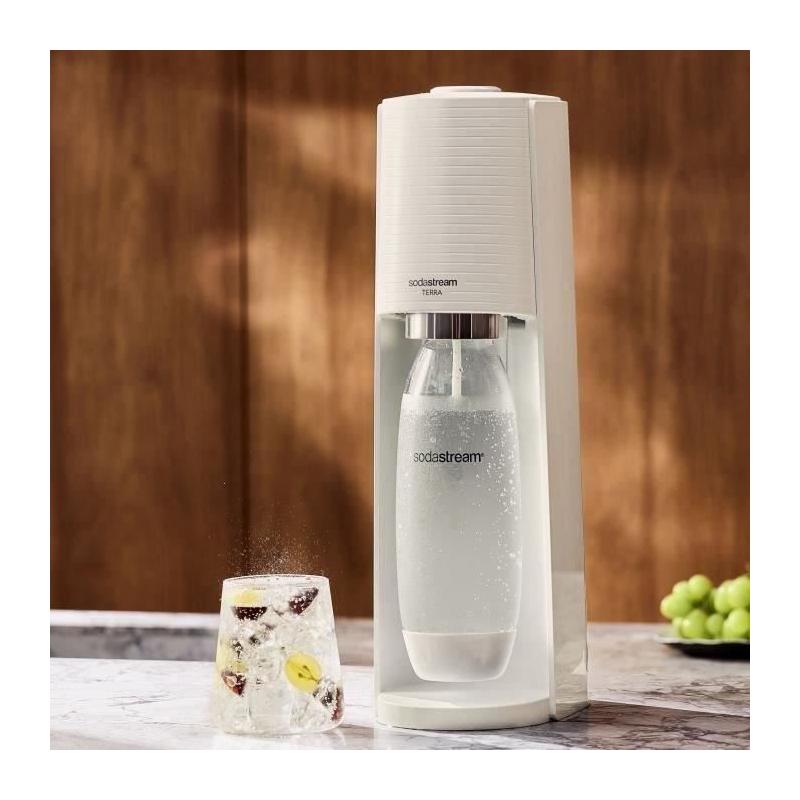 Machine à eau pétillante SODASTREAM - Terra Blanche - Recharge 60L