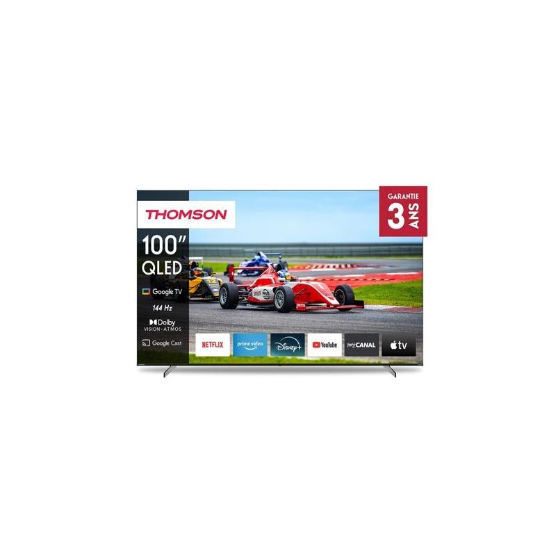 TV QLED Thomson Pro 100QG7S14 253 cm 4K UHD 2024 - Haute qualité d'image et design élégant