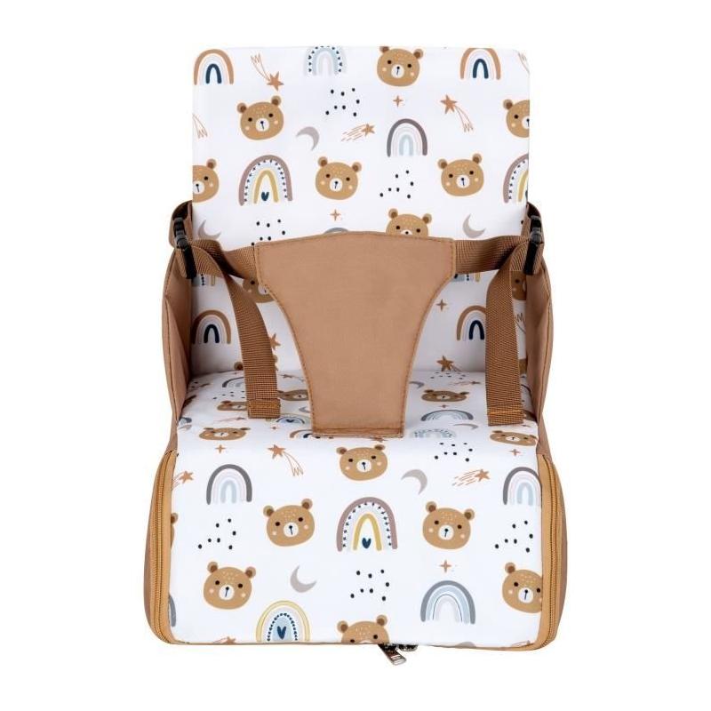 Rehausseur nomade ultra compact - TINEO - Camel/Oursons