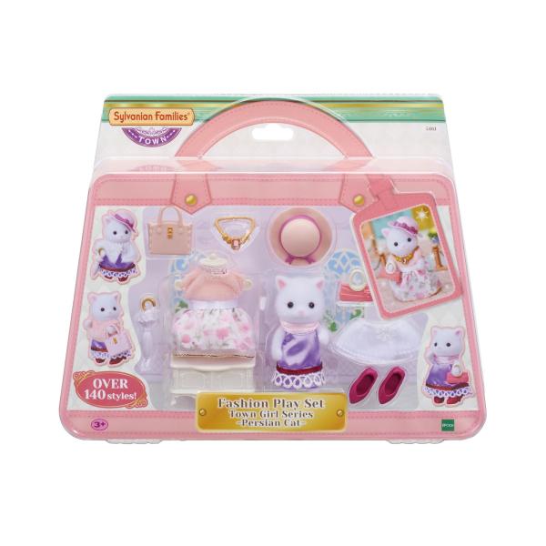Sylvanian Families La valisette de mode et grande sœur Chat persan