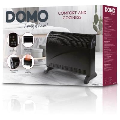Radiateur électrique turbo DOMO DO7350CH - Noir - 2000 W