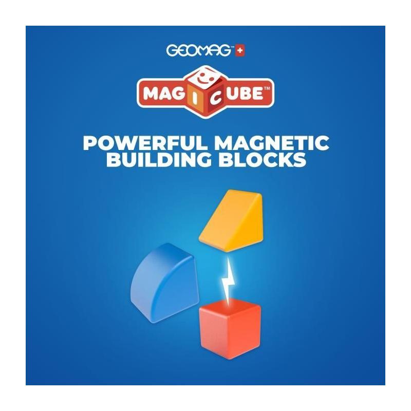 Jeu d'assemblage magnétique GEOMAG - Magicube Animaux - 9 pièces