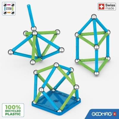 Jeu de construction magnétique GEOMAG Classic Recycled 25 pièces