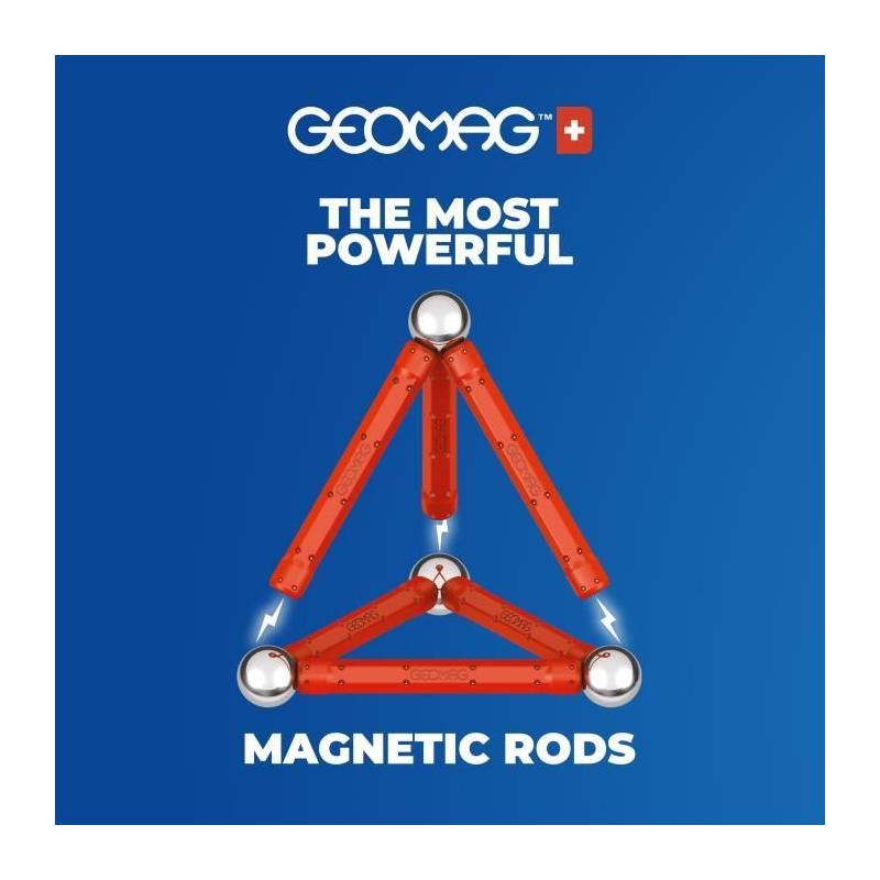 Jeu de Construction Magnétique GEOMAG Classic Recycled 24 pièces - Géométrie 3D