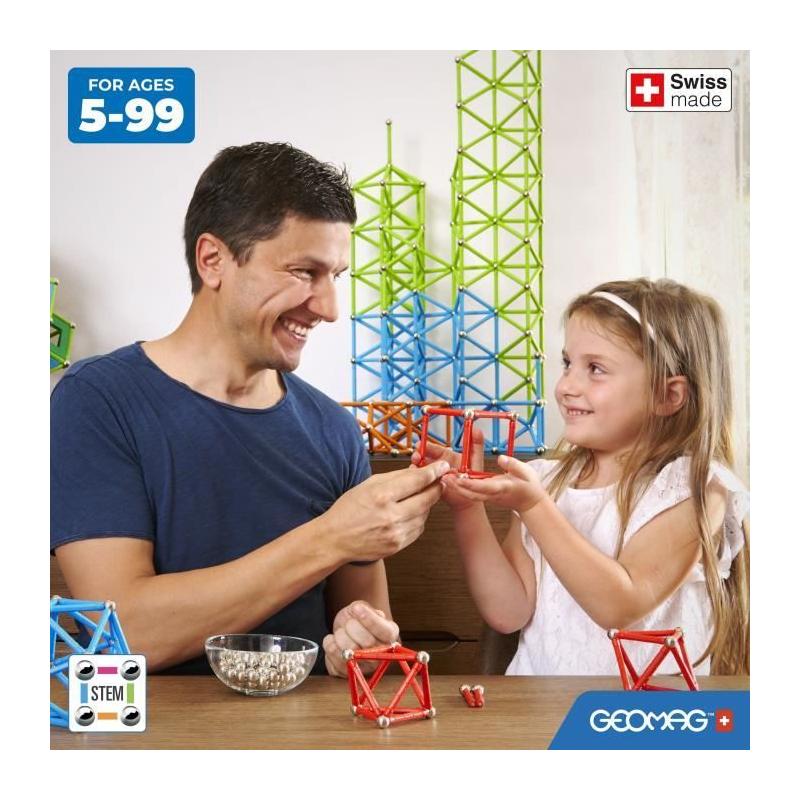 Jeu de Construction Magnétique GEOMAG Classic Recycled 24 pièces - Géométrie 3D
