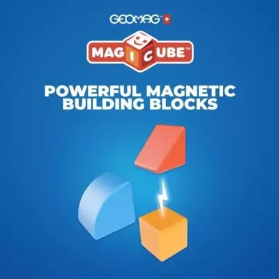 Blocs magnétiques GEOMAG Magicube - 16 pièces - Éducatif